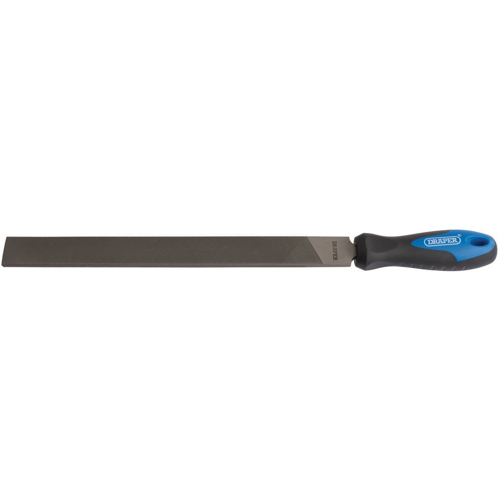 Draper Soft Grip Engineers Hand File and Handle, 300mm 00008