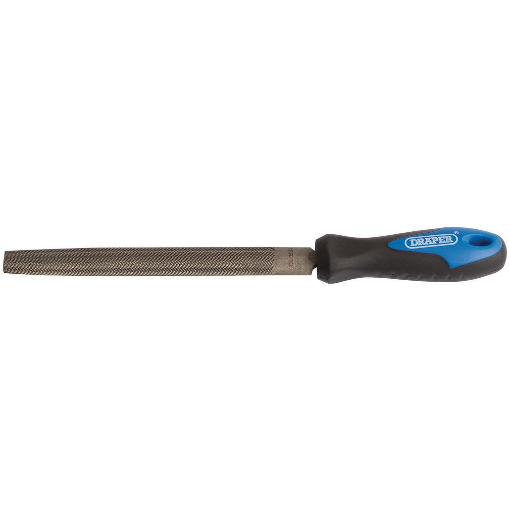 Draper Soft Grip Engineers Half Round File and Handle, 150mm 00009
