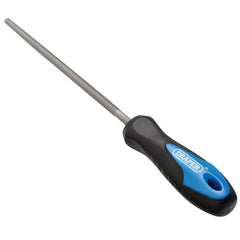 Draper Soft Grip Engineers Round File and Handle, 150mm 00012