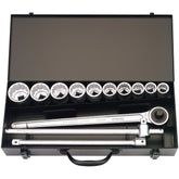 Draper Elora Metric Socket Set, 3/4" Sq. Dr. (13 Piece) 00385