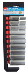 Hilka 10 pce 1/2" Drive Deep Sockets Metric 01041002