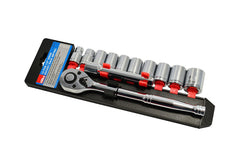 Hilka 12 pce 1/2" Dr Socket Rack Metric 01201102