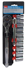 Hilka 12 pce 1/2" Dr Socket Rack Metric 01201102