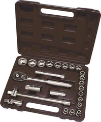 Hilka 25 pce 1/2" Drive Socket Set Metric 01202502
