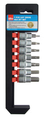 Hilka 7 pce 3/8" Drive Hex Bit Set Metric 02210702