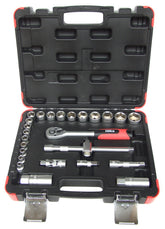 Hilka 26 pce 3/8" Drive Socket Set Metric 02382602