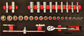 Hilka 34 pce 3/8" Drive EVA Socket Set Metric 02393438