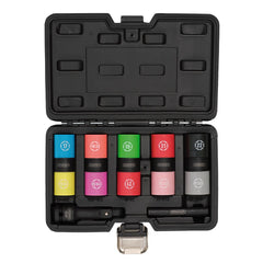 Draper Double Ended Wheel Nut Socket Set, 1/2" Sq. Dr. (7 Piece) 02744