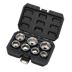 Draper Oil Filter Socket Set, 3/8" Sq. Dr. (7 Piece) 02747