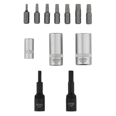 Draper Air Conditioning and ECU Tool Kit, 1/4" Sq. Dr. (12 Piece) 02907