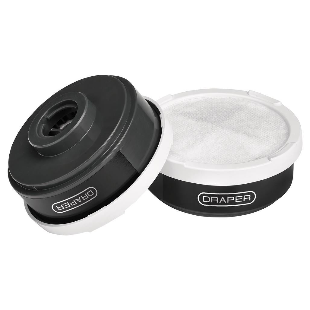 Draper Spare A1P2 Filters for Combined Vapour and Dust Respirator 03030 (03030)