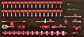 Hilka 75 pce 1/4" Drive EVA Socket Set Metric 03157514