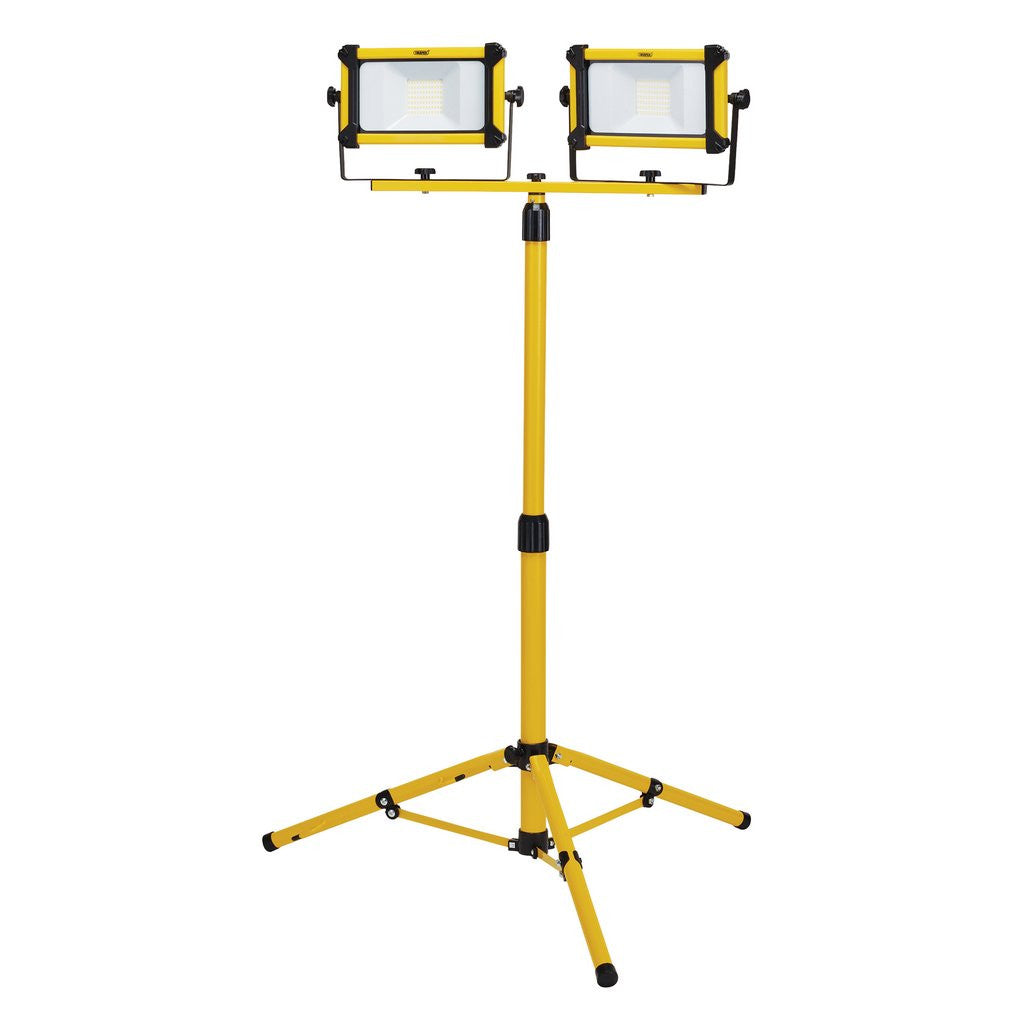 Draper 110V SMD LED Tripod Site Light, 2 x 20W, 4400 Lumens 03201
