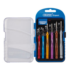 Draper Expert Precision Screwdriver Set, 3 x Plain Slot, 3 x Cross Slot (6 Piece) 03266