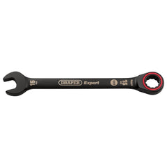 Draper Expert HI-TORQ® Metric Ratchet Combination Spanner, 15mm, Black 03888