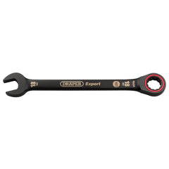 Draper Expert HI-TORQ® Metric Ratchet Combination Spanner, 18mm, Black 03891