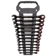 Draper Expert HI-TORQ® Metric Ratchet Combination Spanner Set, Black (12 Piece) 03896