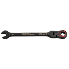 Draper Expert HI-TORQ® Metric Flexible Head Ratchet Combination Spanner, 8mm, Black 03914