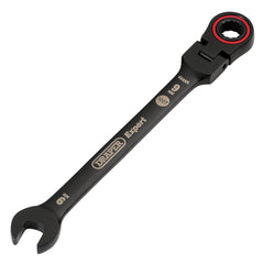 Draper Expert HI-TORQ® Metric Flexible Head Ratchet Combination Spanner, 9mm, Black 03915