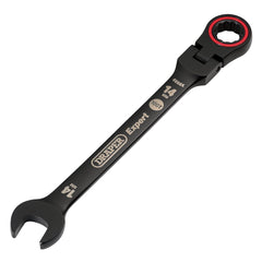 Draper Expert HI-TORQ® Metric Flexible Head Ratchet Combination Spanner, 14mm, Black 03920