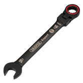 Draper Expert HI-TORQ® Metric Flexible Head Ratchet Combination Spanner, 16mm, Black 03923