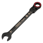 Draper Expert HI-TORQ® Metric Flexible Head Ratchet Combination Spanner, 19mm, Black 03926