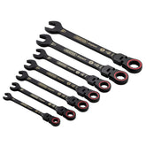 Draper Expert HI-TORQ® Metric Flexible Head Ratchet Combination Spanner Set (7 Piece) 03927