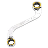Draper Expert HI-TORQ® Double Ring Ratchet S-Shape Spanner, 19 x 22mm 03946