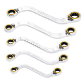 Draper Expert HI-TORQ® Double Ring Reversible Ratchet S-Shape Spanner Set (5 Piece) 03947