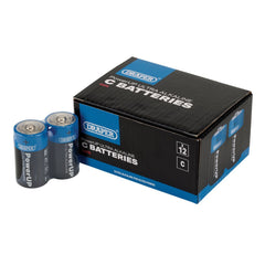 Draper Draper PowerUP Ultra Alkaline C Batteries (Pack of 12)
