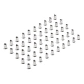 Draper Zinc Plated Threaded Insert Rivet Nuts, M8 x 1.25mm (Pack of 50) 04054