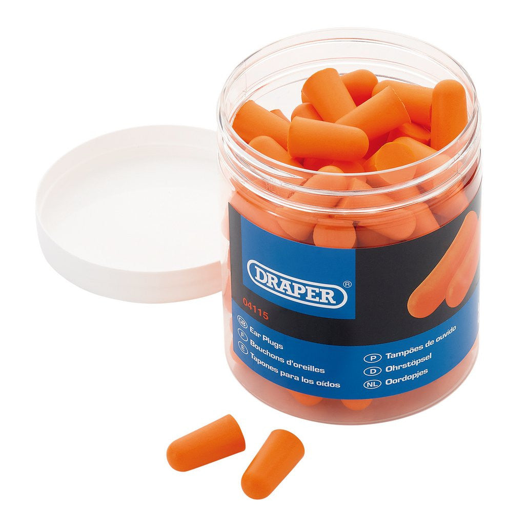 Draper Disposable Ear Plugs (Jar of 50 Pairs) 04115