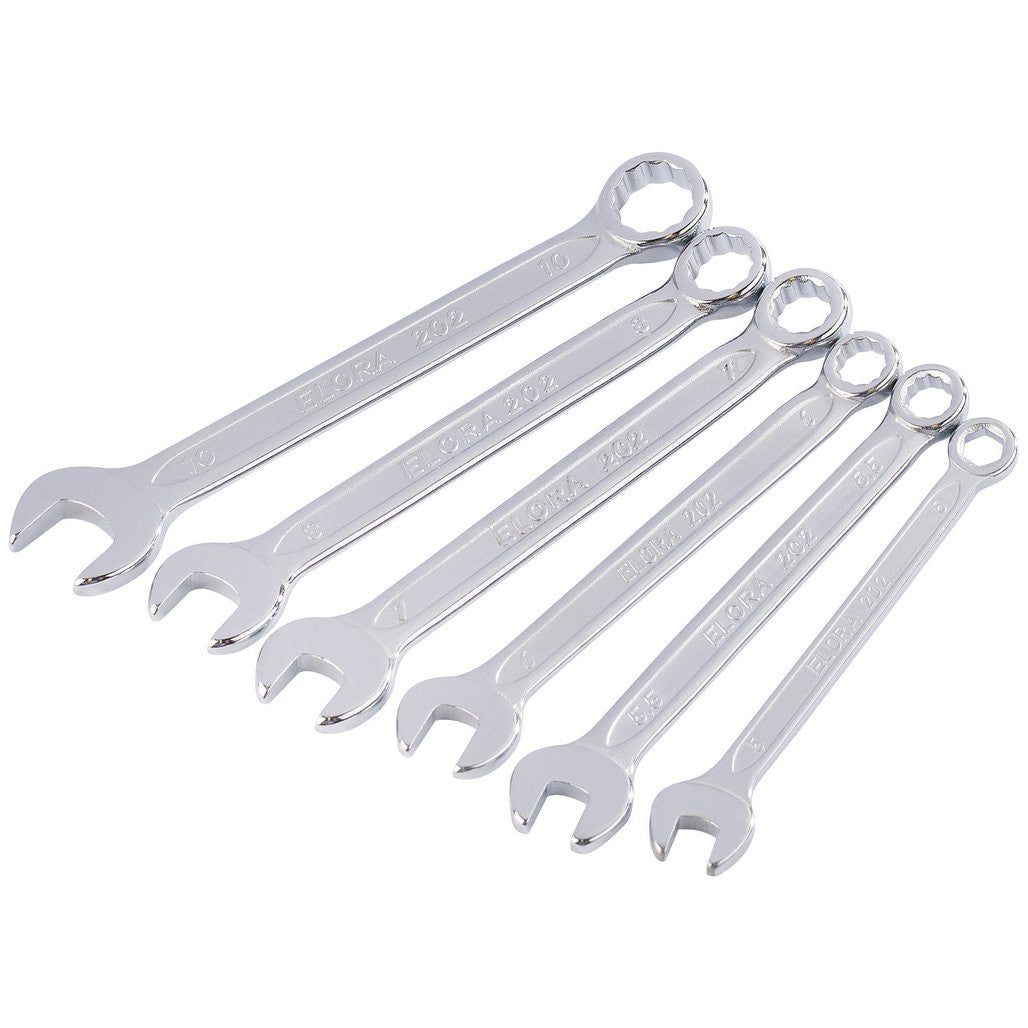 Draper Elora Midget Metric Combination Spanner Set (6 Piece) 04212