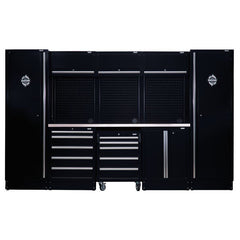 BUNKER 16 Piece Modular Storage Combo with Stainless Steel Worktop 3240mm 04402