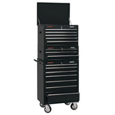 Draper Combined Roller Cabinet and Tool Chest, 15 Drawer, 26", Black 04594