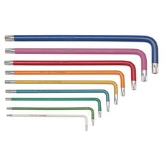 Draper TX-STAR® Security & Hex Metric Long Arm Key Set, Colour Coded (18 Piece) 04776