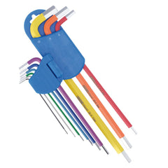 Draper Expert Metric Extra-Long Arm Hex Key Set, Colour Coded (9 Piece) 04911