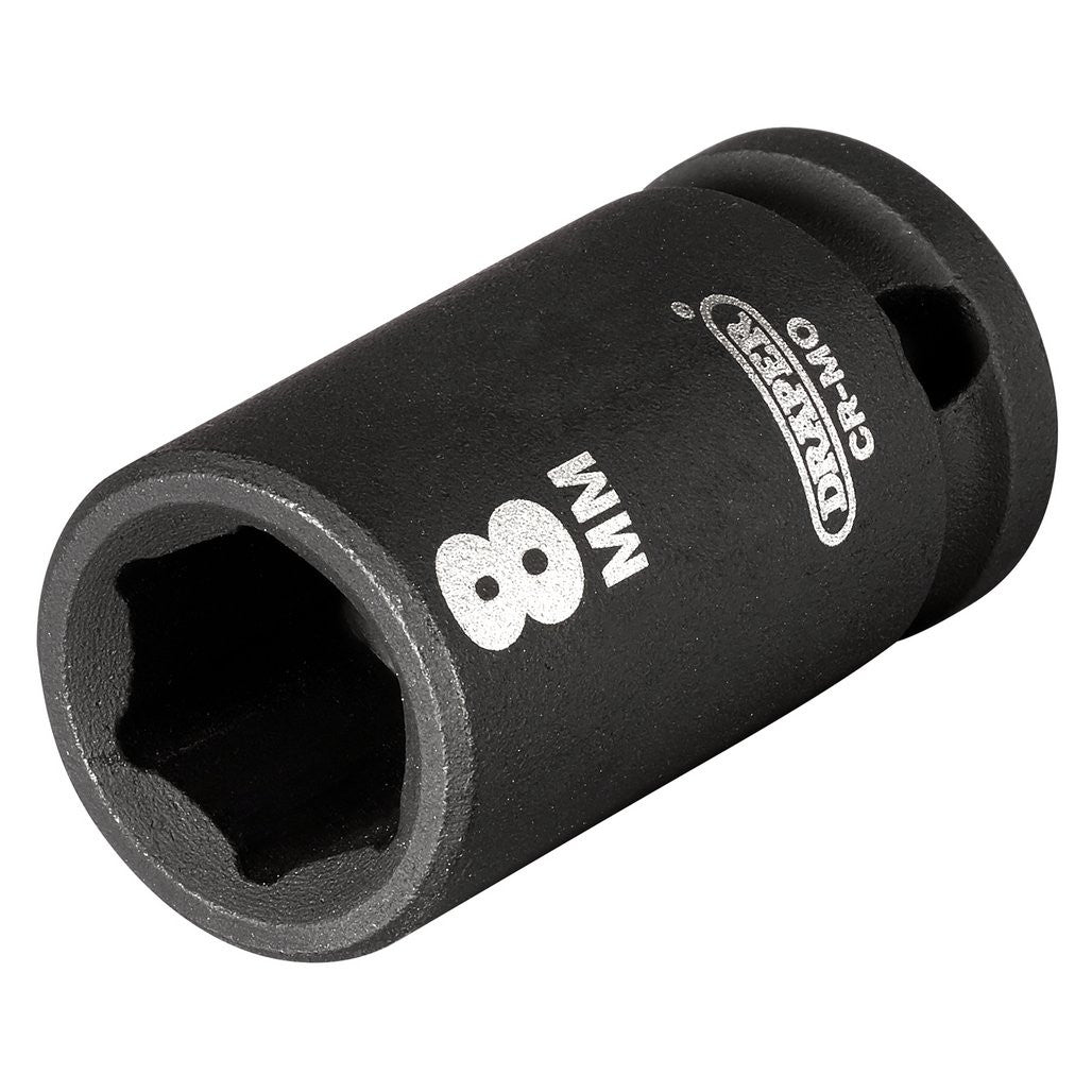 Draper HI-TORQ® 6 Point Impact Socket, 1/4" Sq. Dr., 8mm 05012