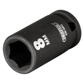 Draper HI-TORQ® 6 Point Impact Socket, 1/4" Sq. Dr., 8mm 05012