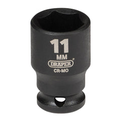 Draper HI-TORQ® 6 Point Impact Socket, 1/4" Sq. Dr., 11mm 05016