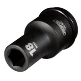 Draper Hi-TORQ® Deep Impact Socket, 3/4" Sq. Dr., 18mm 05050