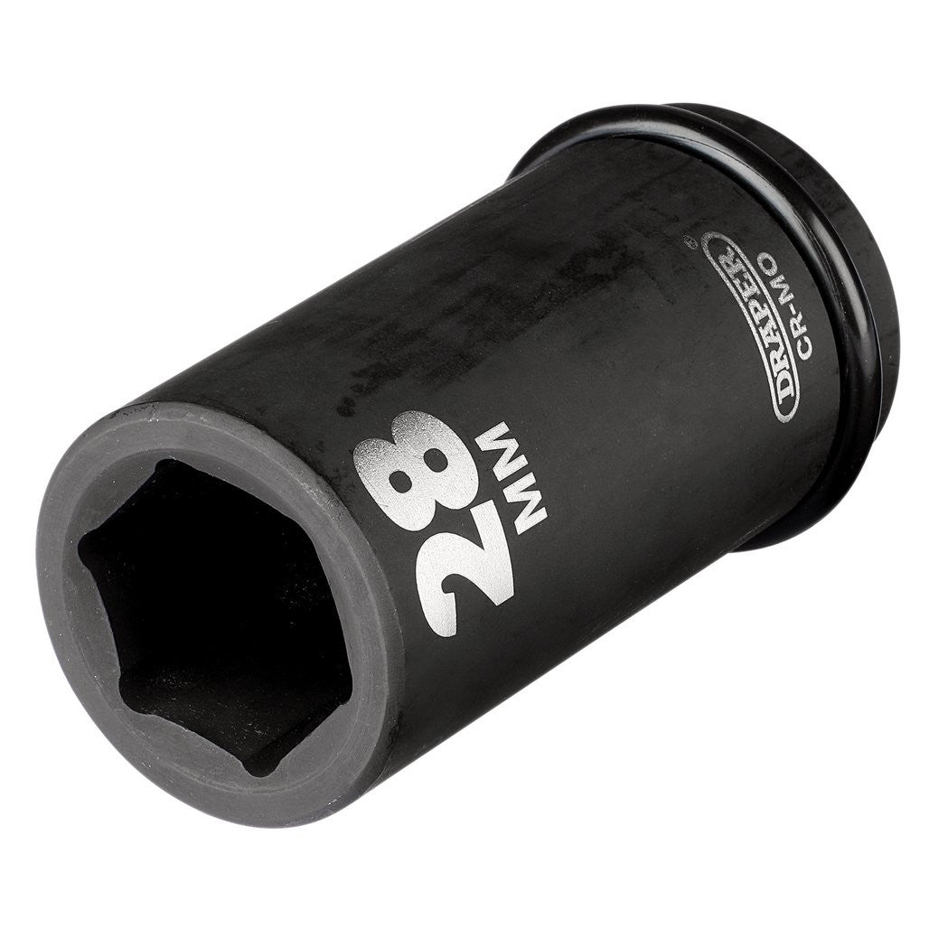 Draper HI-TORQ® 6 Point Deep Impact Socket, 3/4" Sq. Dr., 28mm 05060
