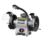 Draper Bench Grinder with Work light, 150mm, 370W 05095
