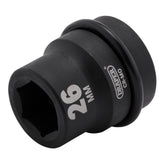 Draper Hi-TORQ® Impact Socket, 1" Sq. Dr., 26mm 05107