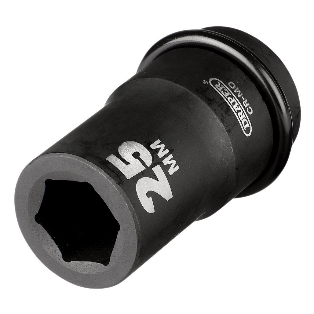 Draper HI-TORQ® 6 Point Deep Impact Socket, 1" Sq. Dr., 25mm 05140