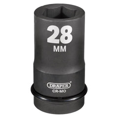 Draper HI-TORQ® 6 Point Deep Impact Socket, 1" Sq. Dr., 28mm 05143