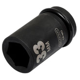 Draper Hi-TORQ® Deep Impact Socket, 1" Sq. Dr., 33mm 05147