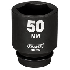 Draper HI-TORQ® 6 Point Deep Impact Socket, 1" Sq. Dr., 50mm 05155