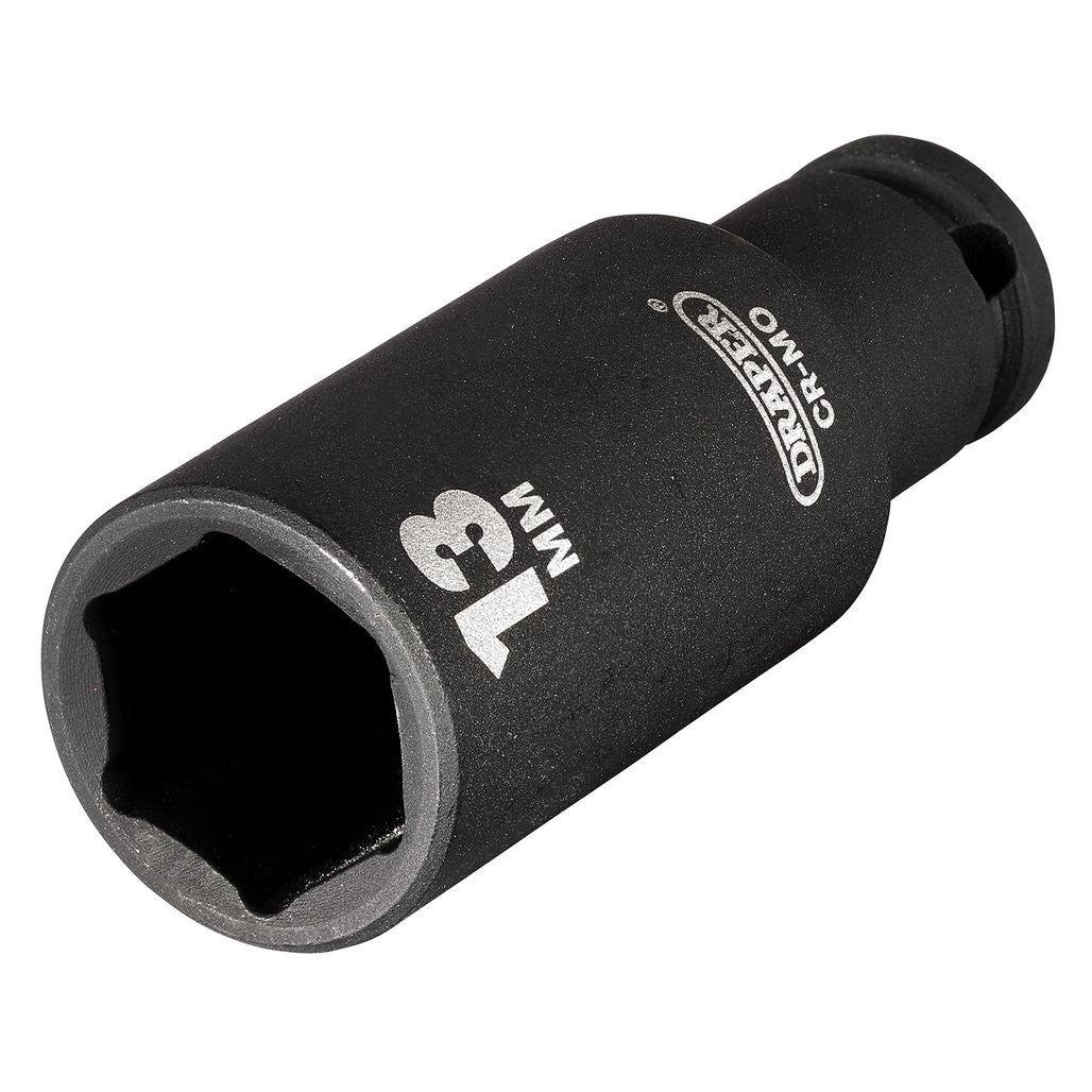 Draper HI-TORQ® 6 Point Deep Impact Socket, 1/4" Sq. Dr., 13mm 05191
