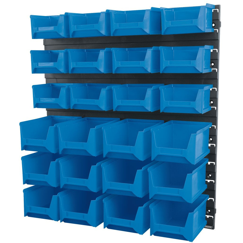 Draper 24 Bin Wall Storage Unit, Small/Medium Bins 06798